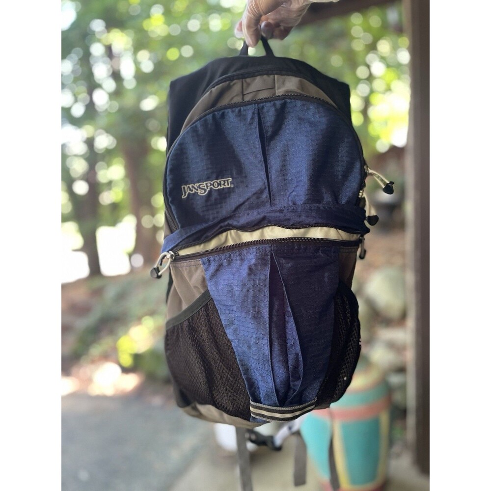 JanSport x Nalgene Hydration Pack Backpack Blue Black WITH Bladder EUC